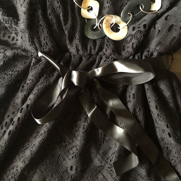 Lovely Rachel Black One Arm Lace Dress size S - Picture 5 of 8